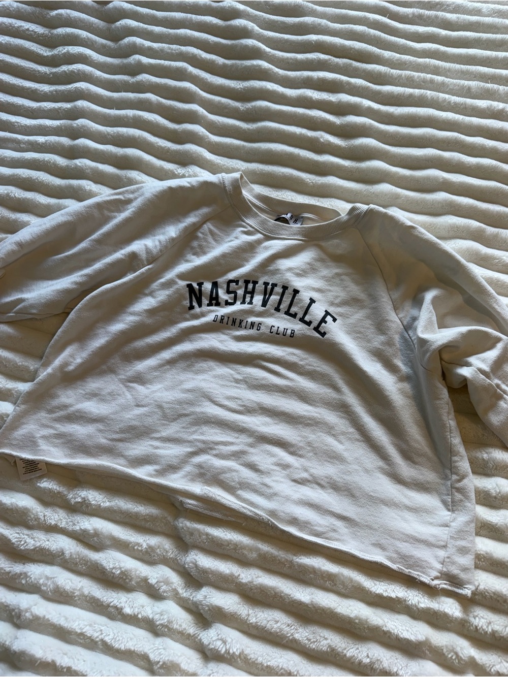 Ash White Nash Crewneck Sweatshirt